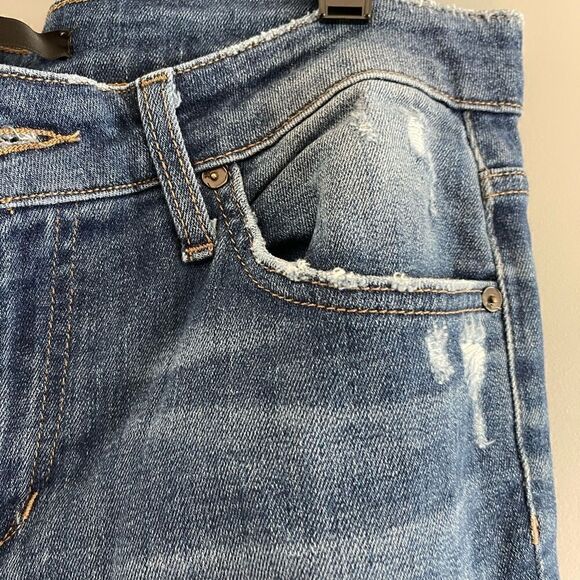 Joe's Jeans Slim Crop Distressed Raw Hem Mid-Rise | SZ 27 - Picture 10 of 16